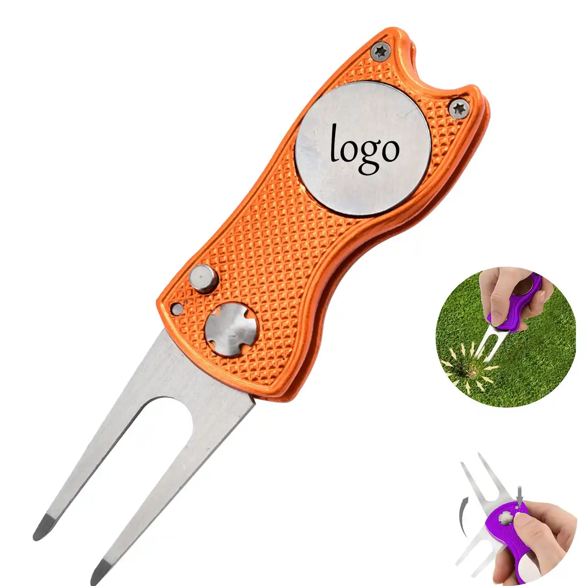 Pocket Golf Divot Repair Tool