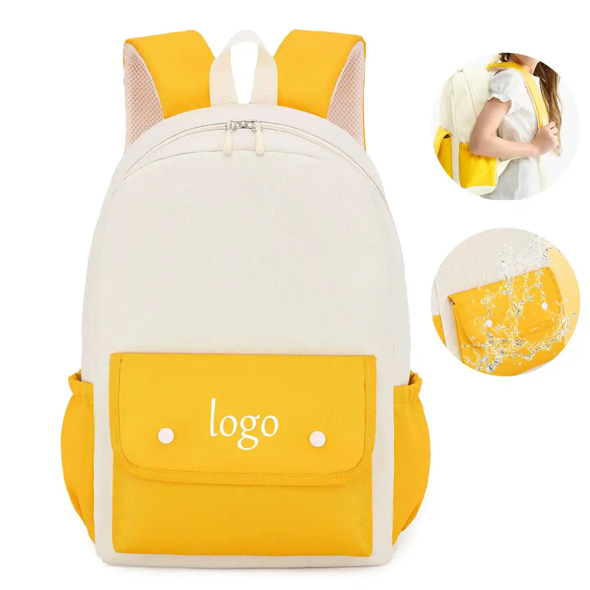 Oxford School Backpack with Reflective Strips