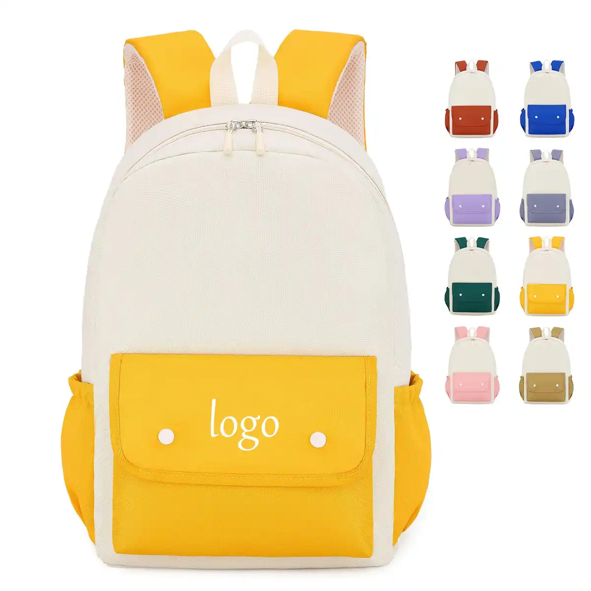 Oxford School Backpack with Reflective Strips product detail view