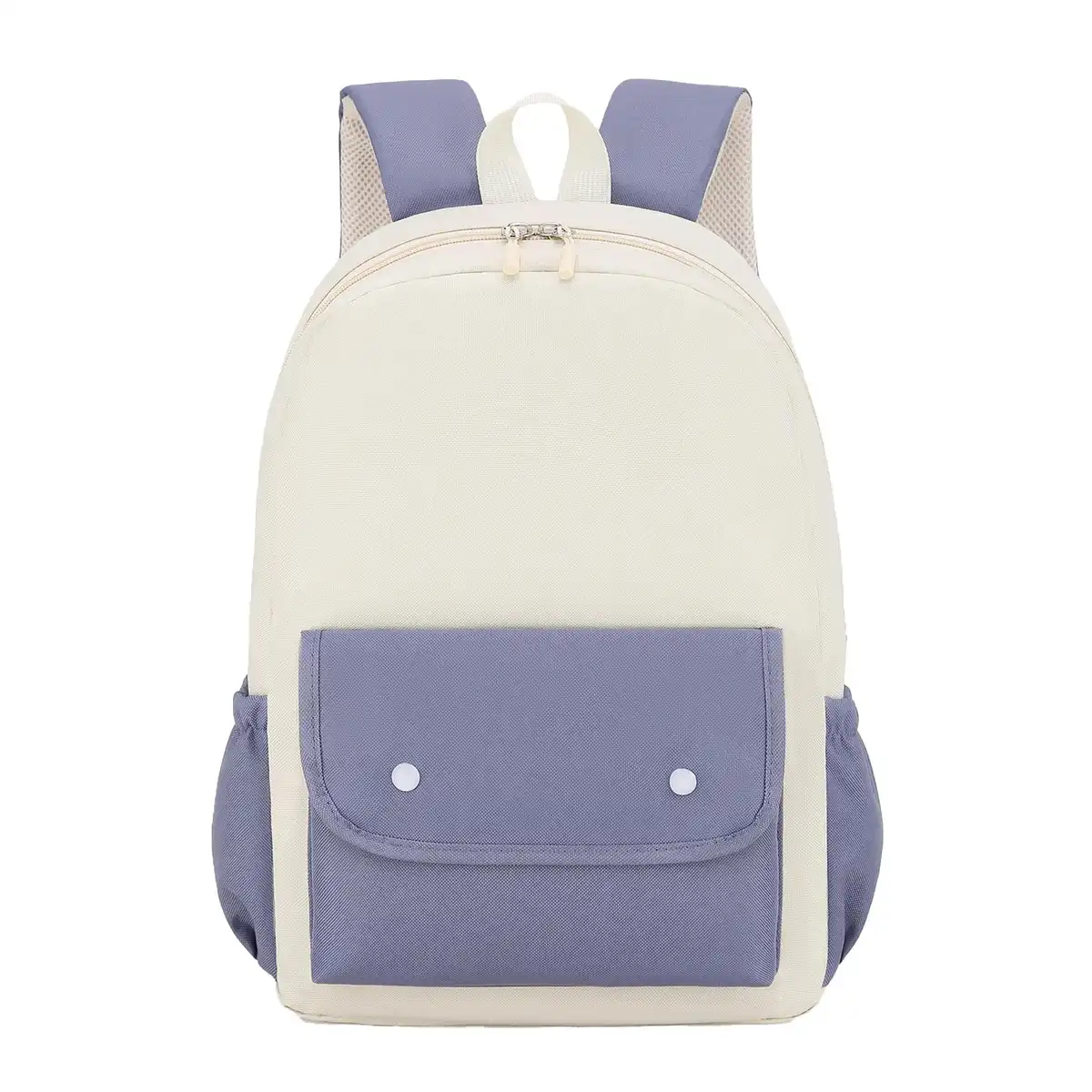 Oxford School Backpack with Reflective Strips custom logo imprint view