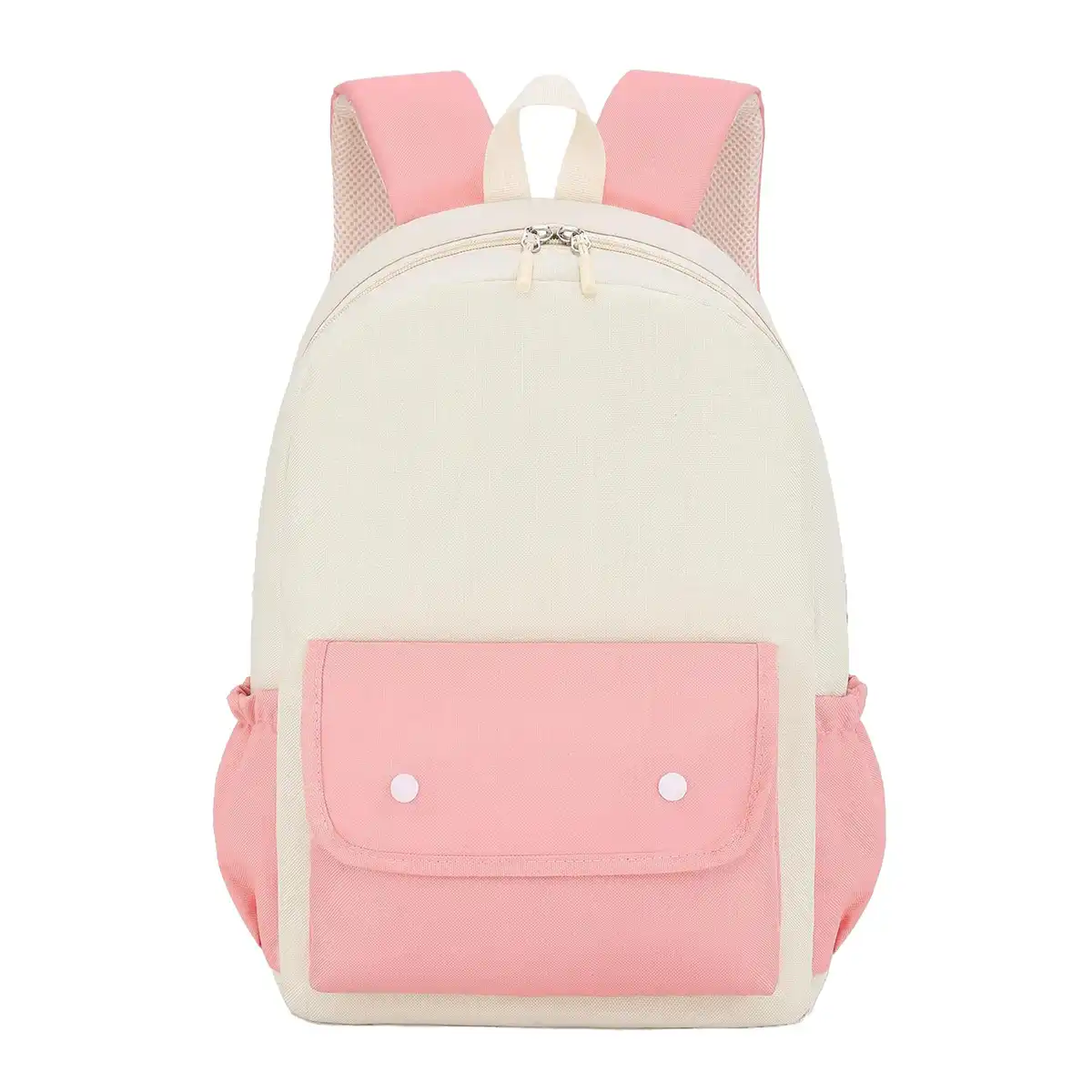 Oxford School Backpack with Reflective Strips product in use