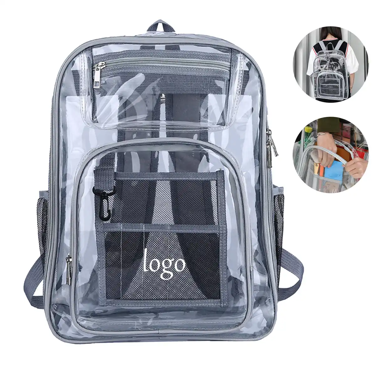 Clear Stadium Approved PVC Backpack