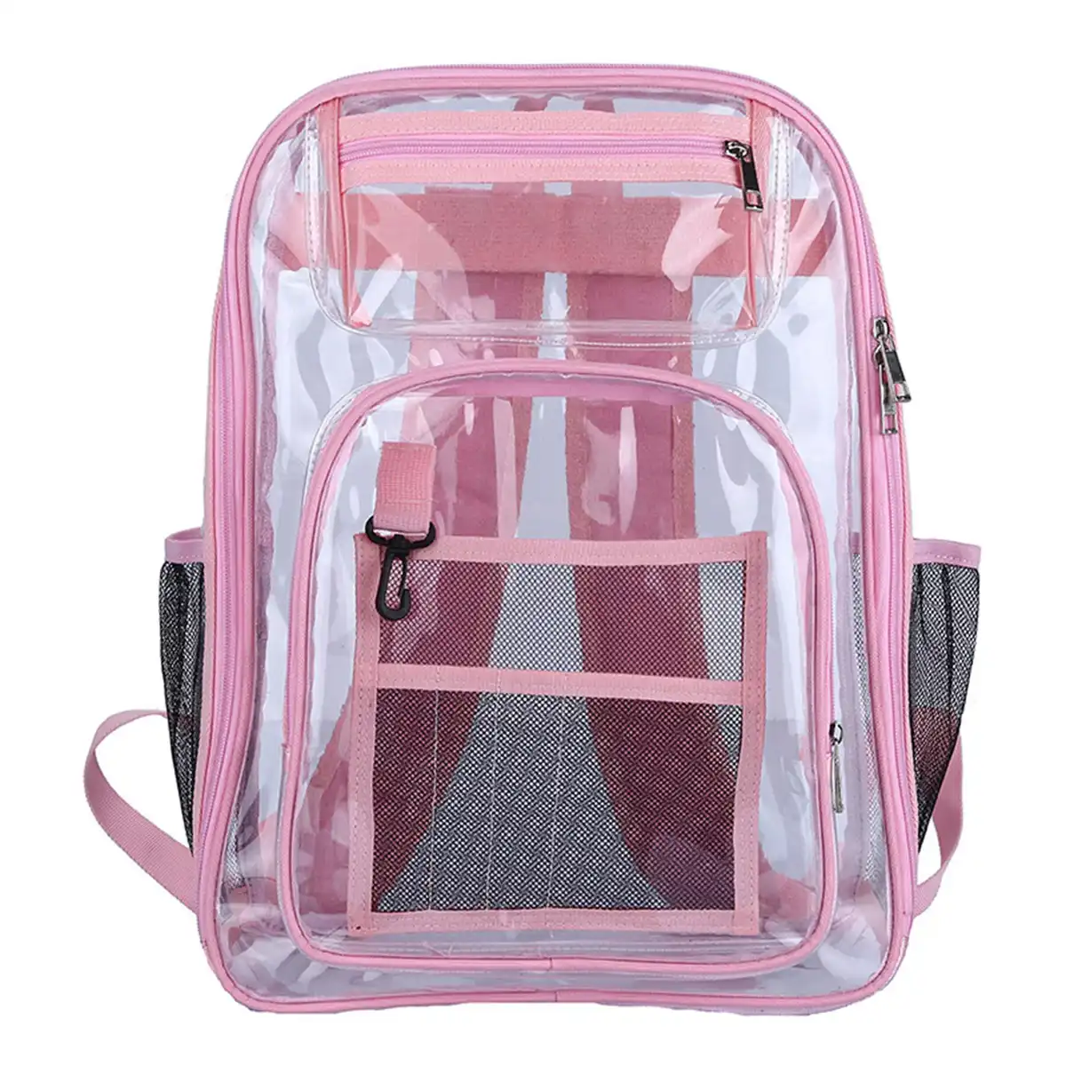 Clear Stadium Approved PVC Backpack product close-up