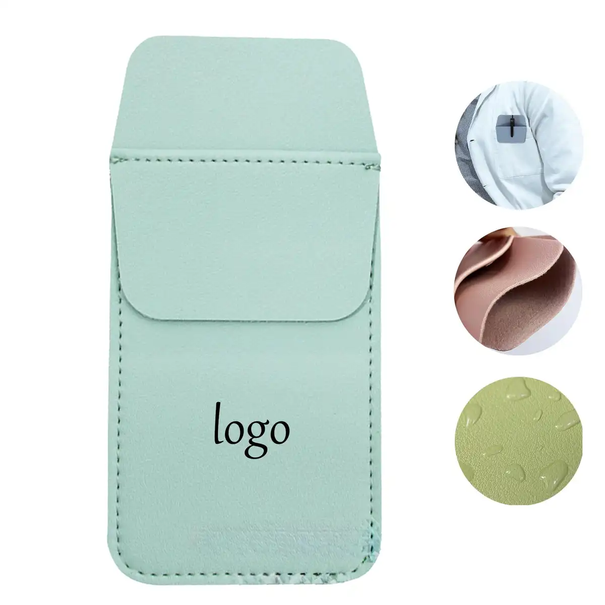 Durable PVC Leather Pen Holder