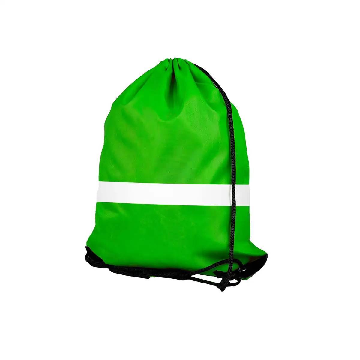 Reflective Drawstring Gym Sack product with accessories