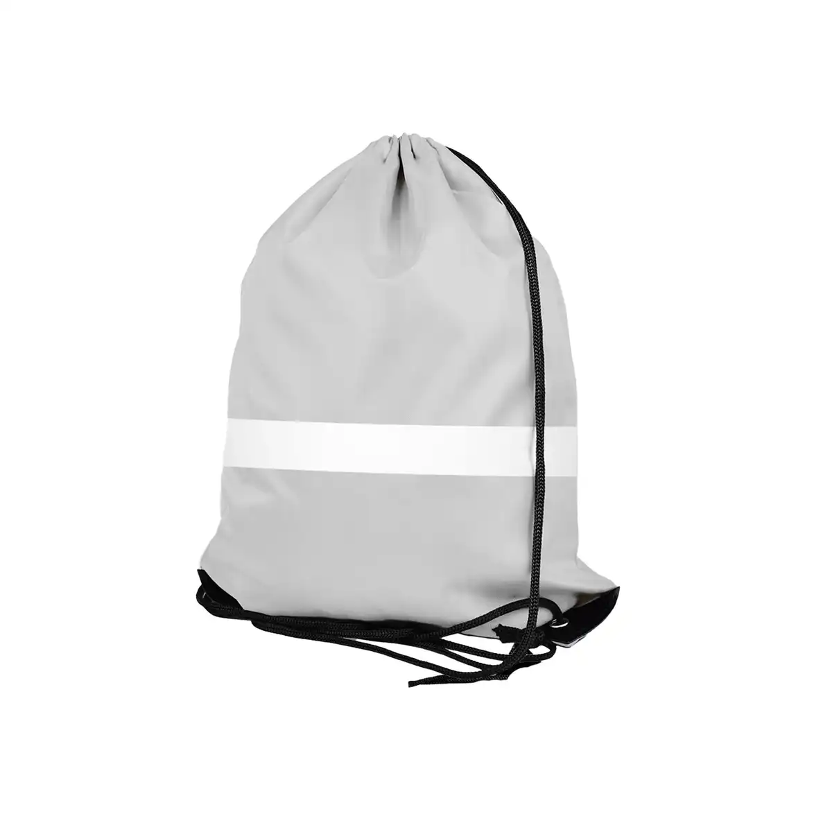 Reflective Drawstring Gym Sack custom logo imprint view