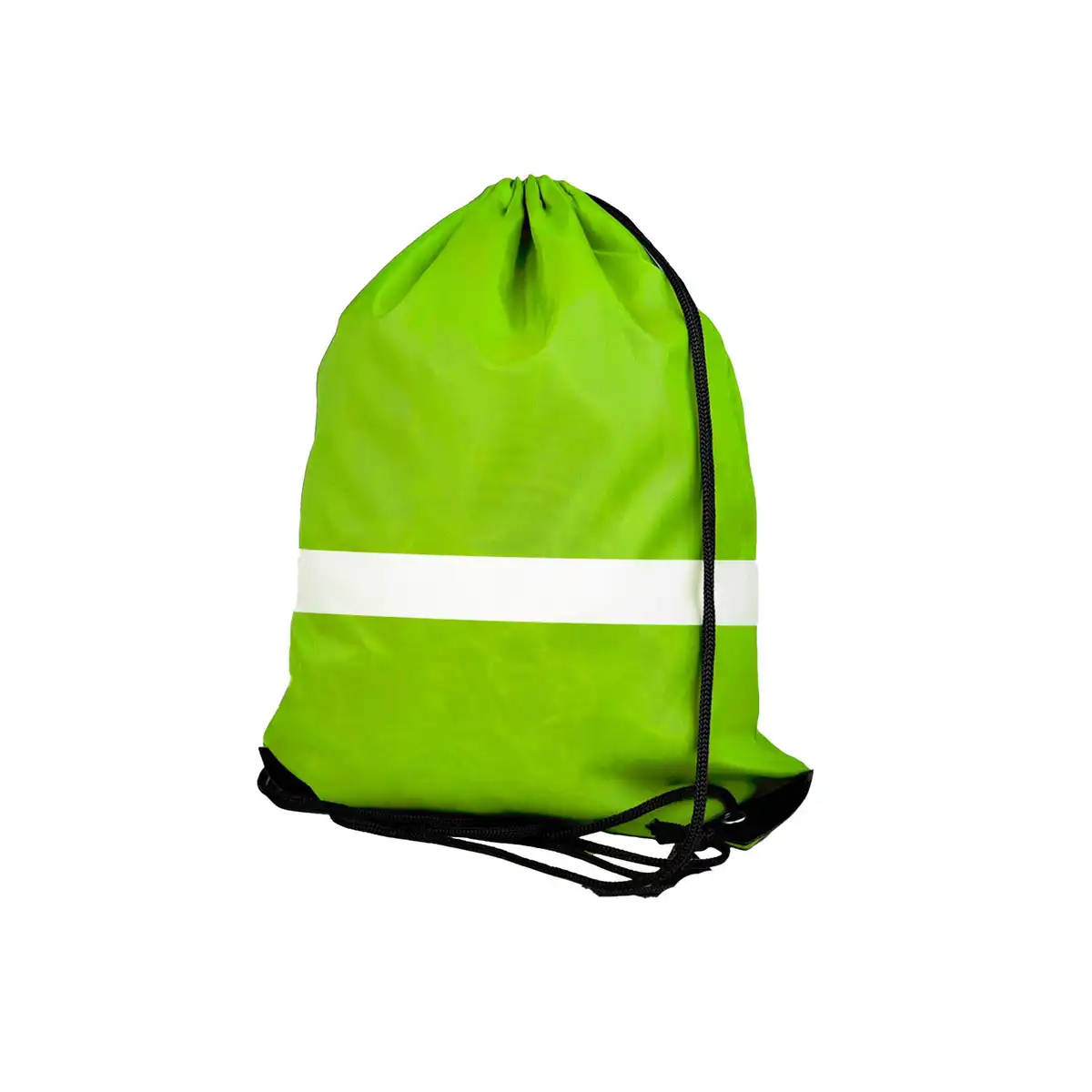 Reflective Drawstring Gym Sack product in use