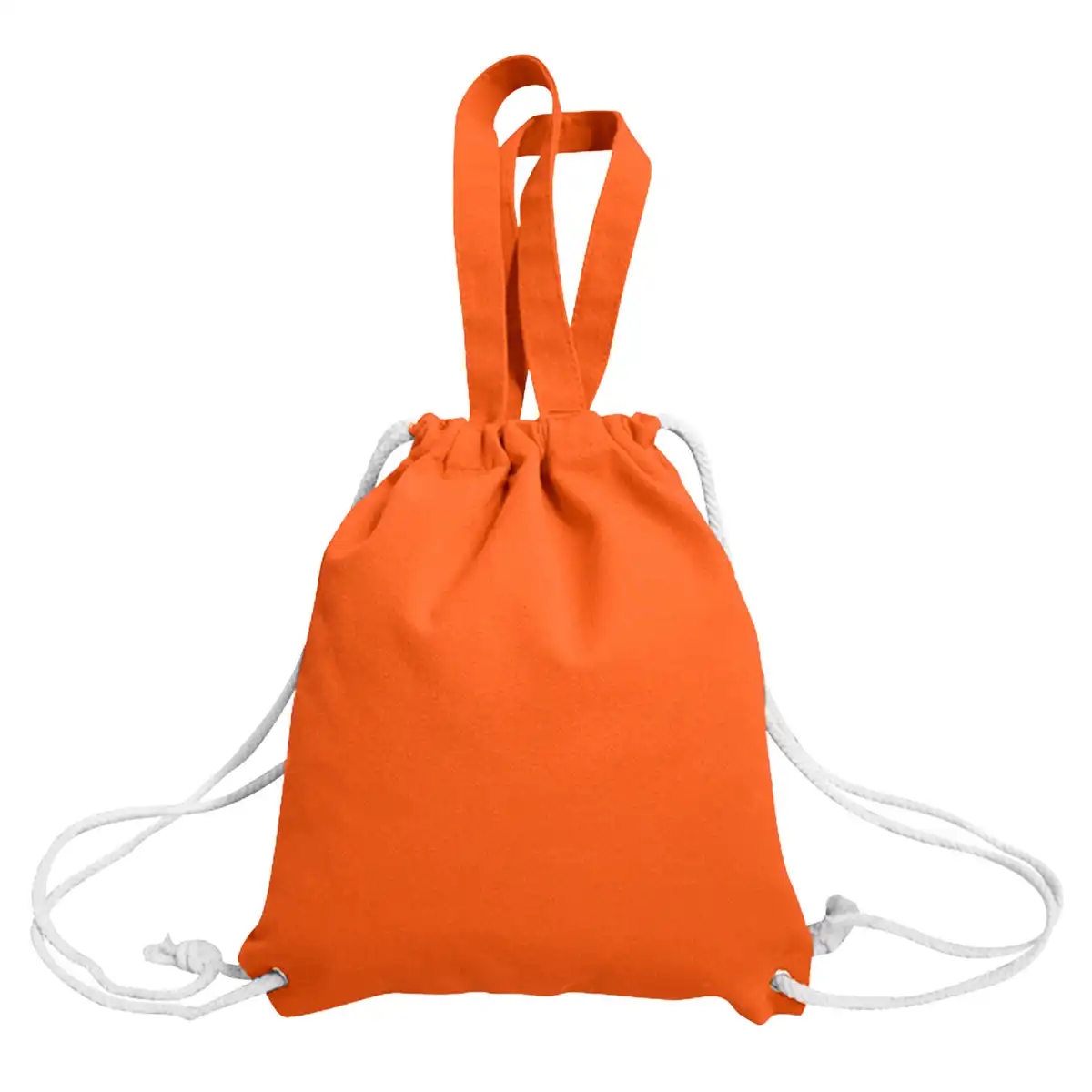 Sturdy Canvas Drawstring Backpack product with accessories