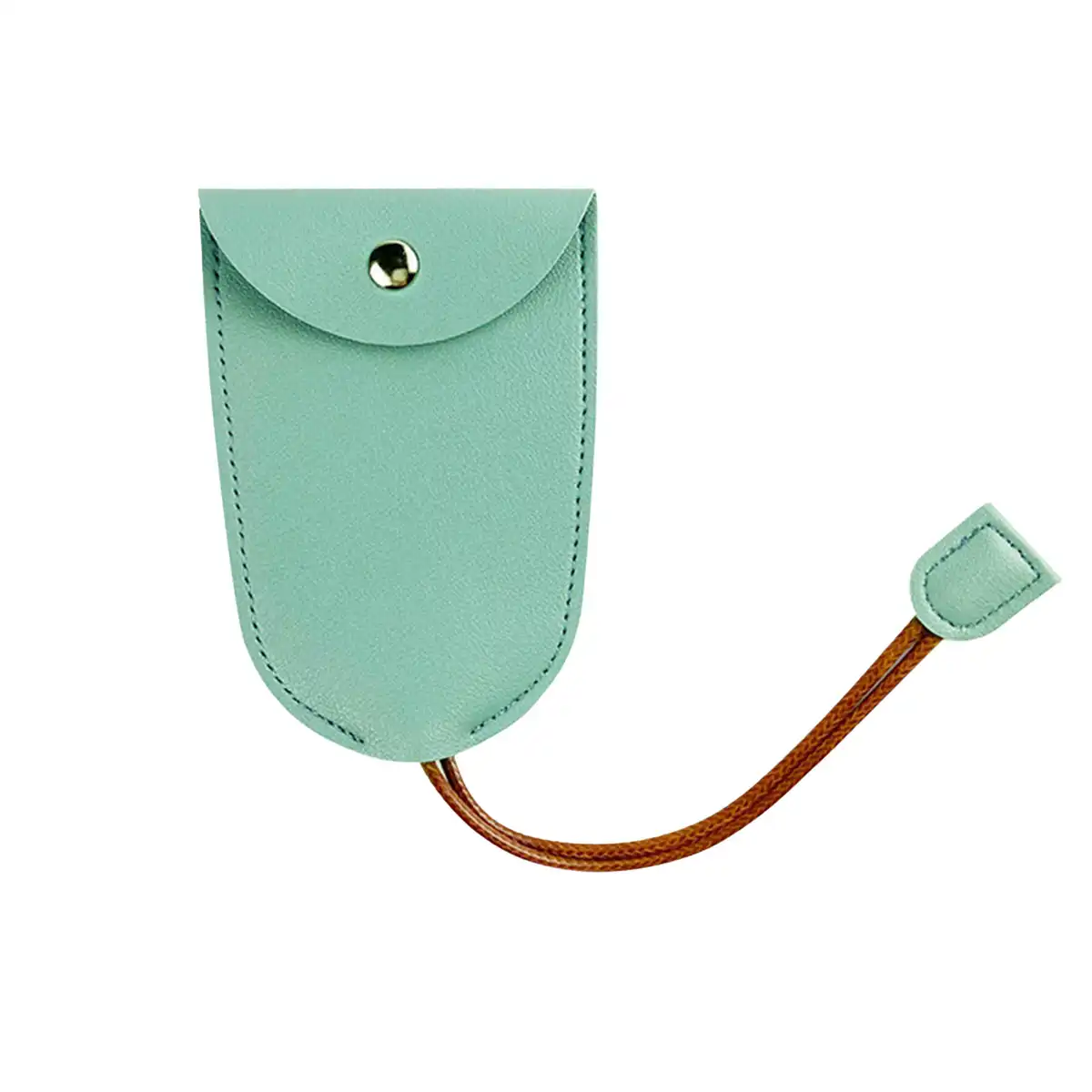 Retractable Leather Key Organizer custom logo imprint view