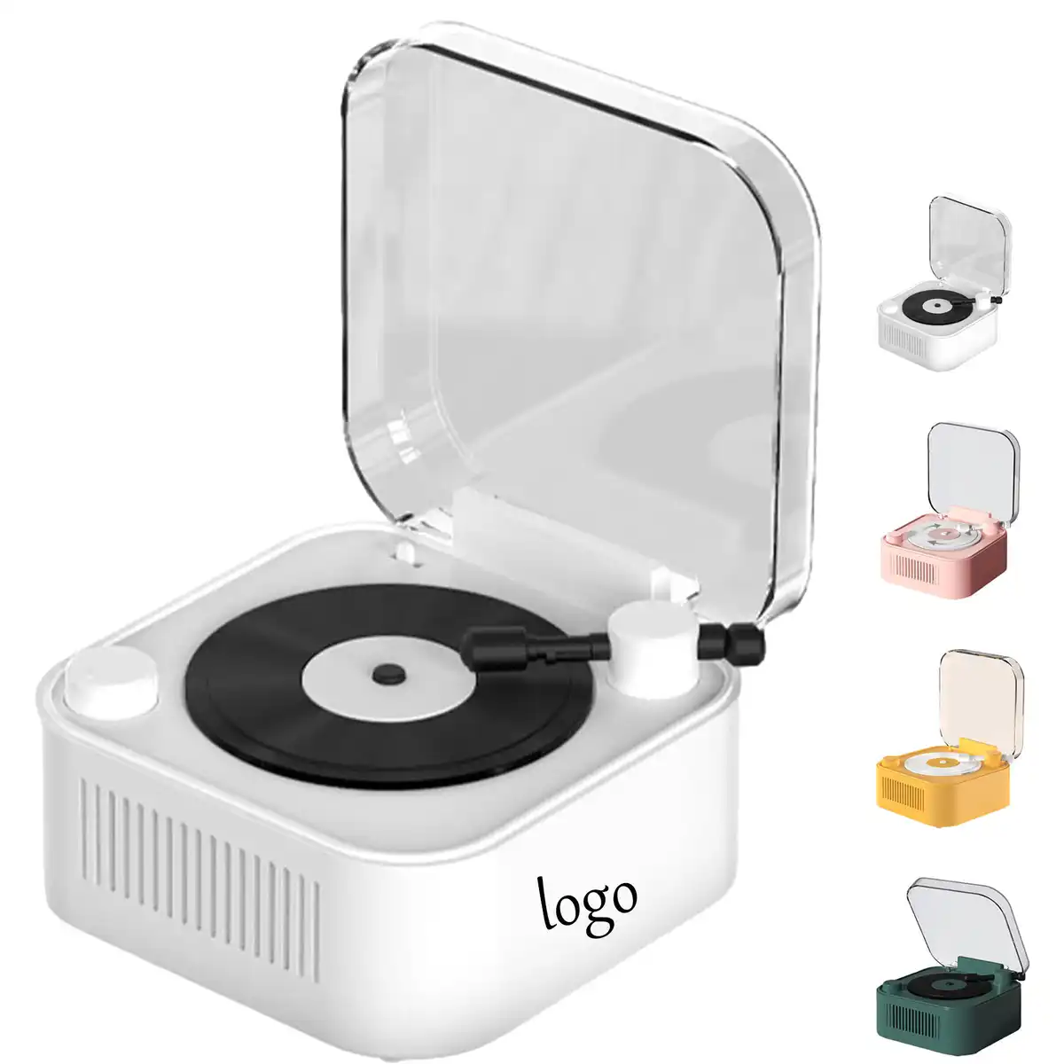 Vintage Turntable Bluetooth Speaker product detail view