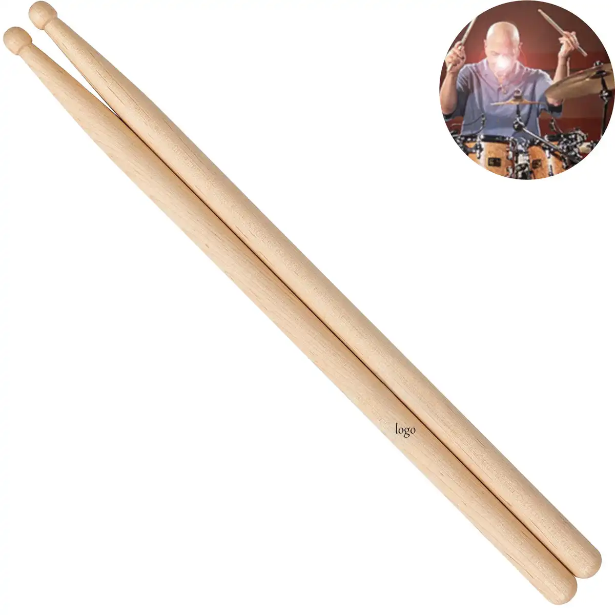 Premium Maple Walnut Drumsticks Pair