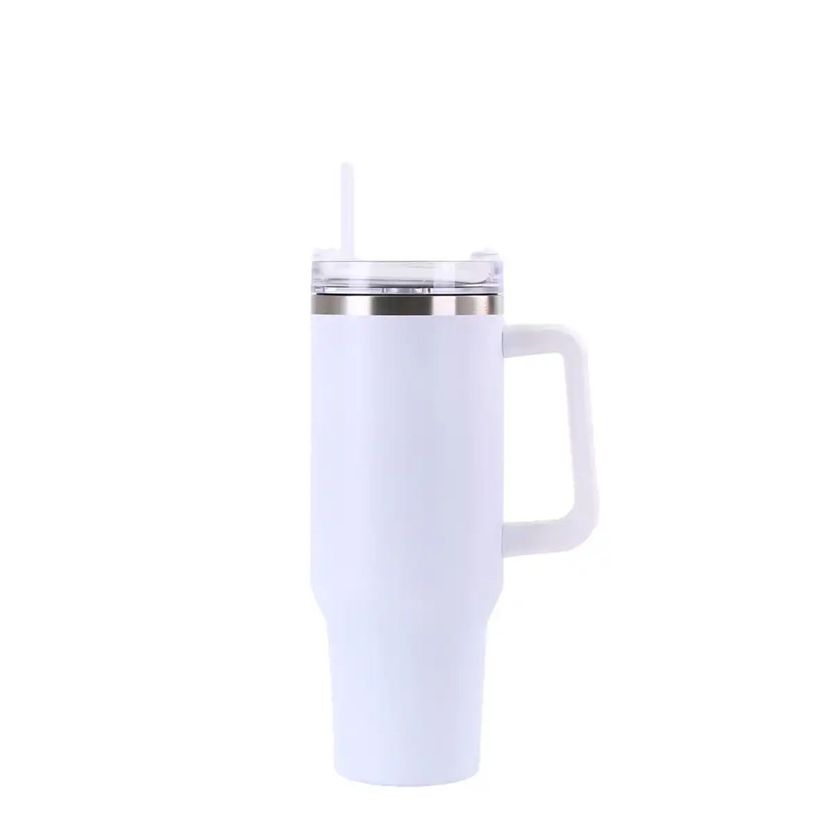 40oz Stainless Steel Tumbler with Straw alternate product angle