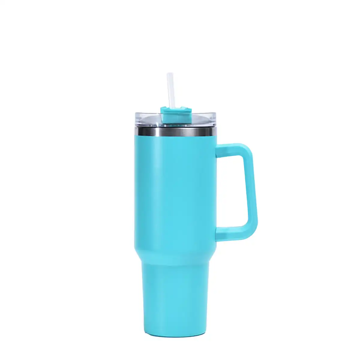 40oz Stainless Steel Tumbler with Straw product close-up