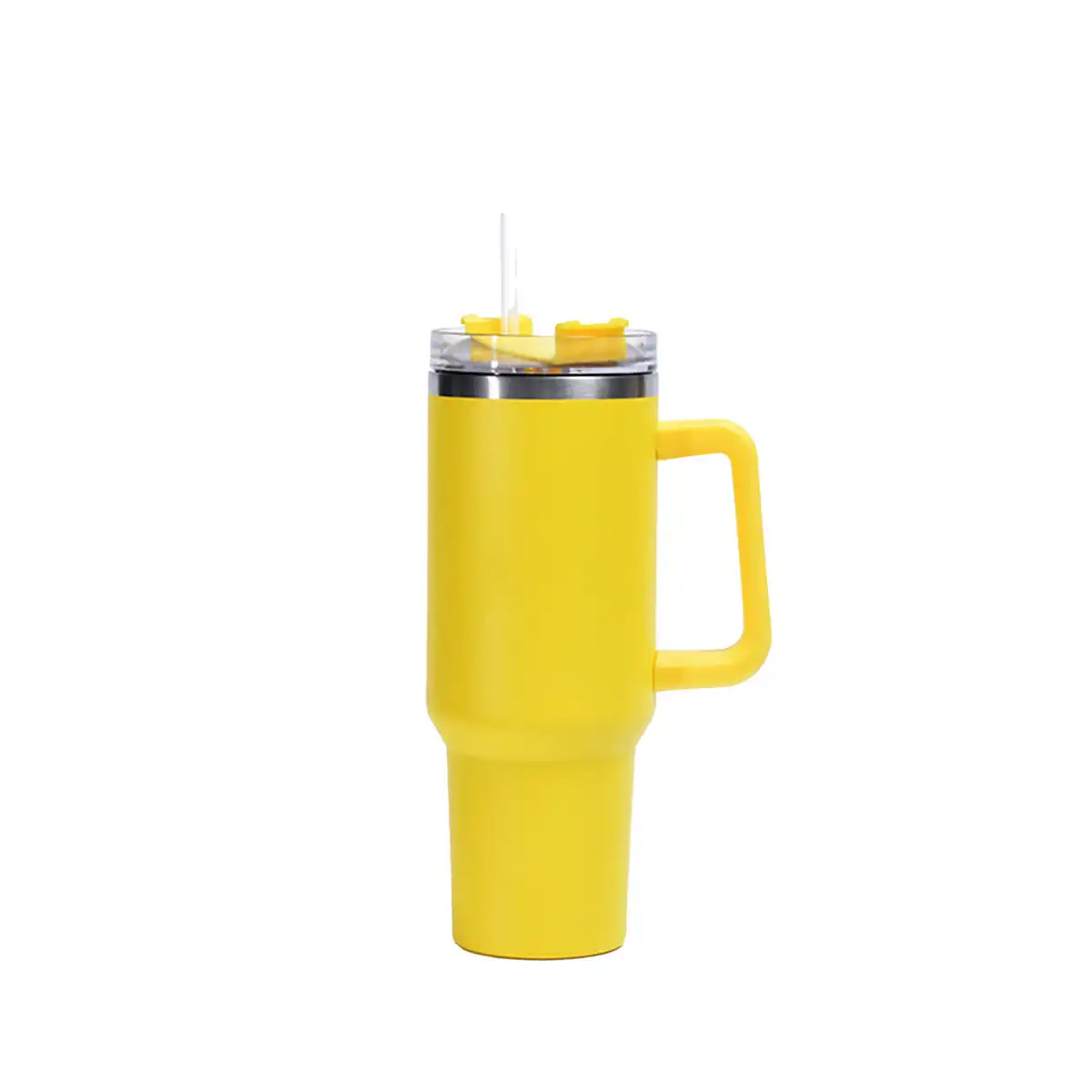 40oz Stainless Steel Tumbler with Straw product in use