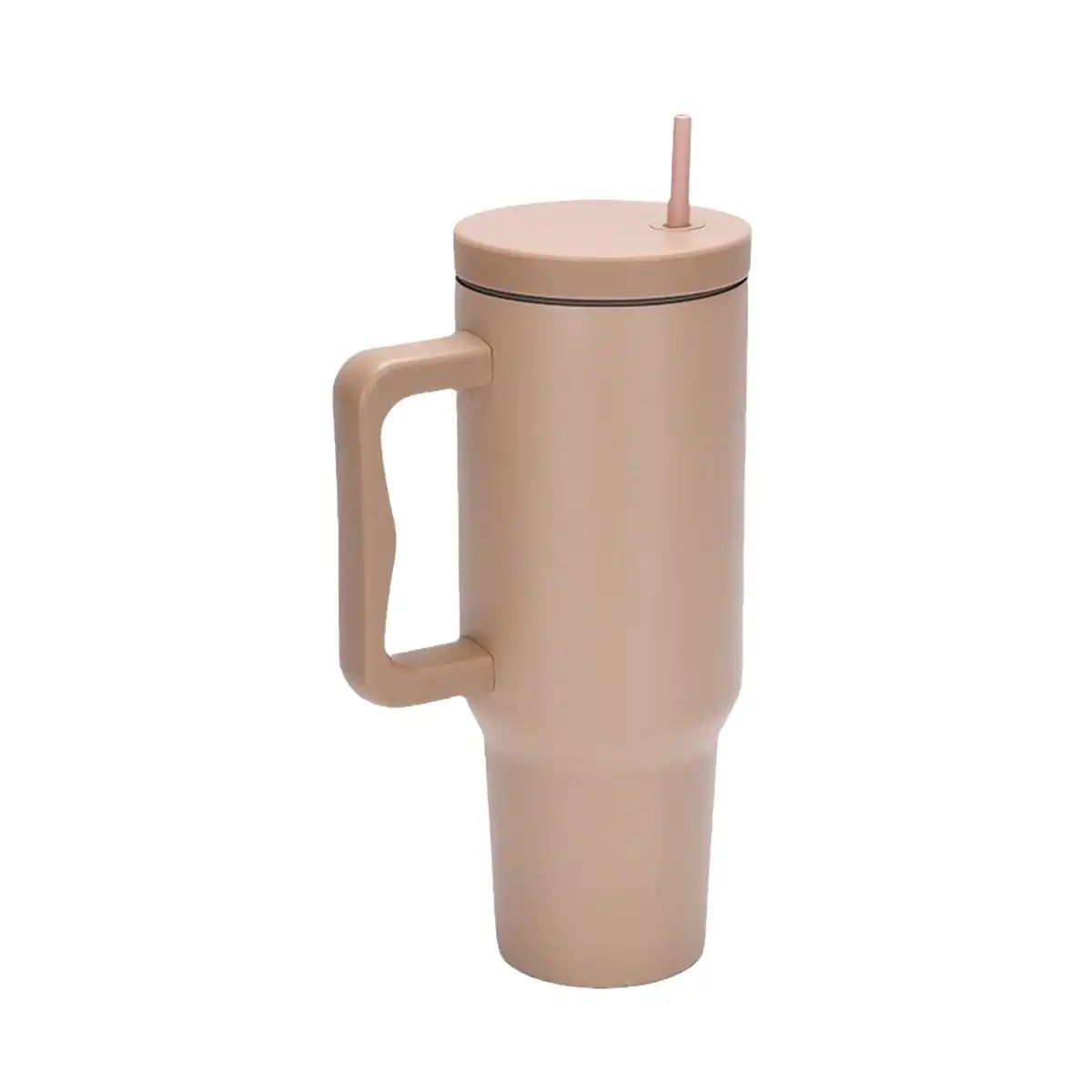 Large Insulated Tumbler with Straw product with accessories