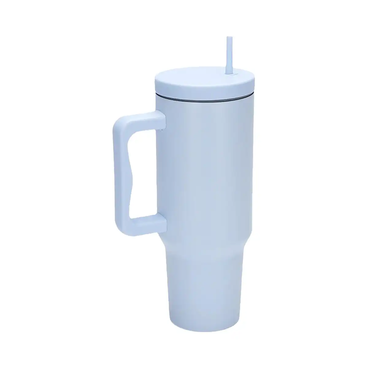 Large Insulated Tumbler with Straw custom logo imprint view