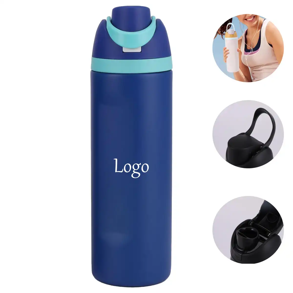 Insulated Steel Water Bottle Straw