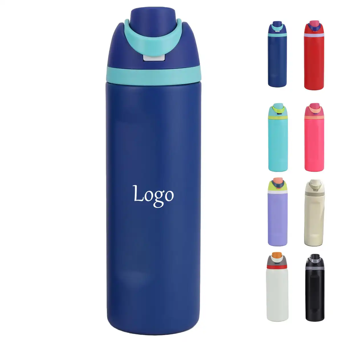 Insulated Steel Water Bottle Straw product detail view