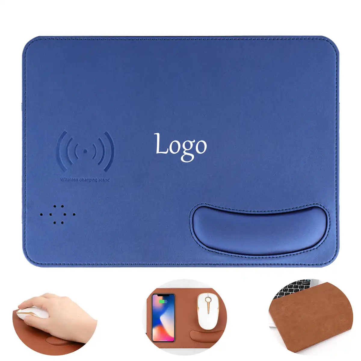 Qi Charging Mouse Pad with Gel Wrist