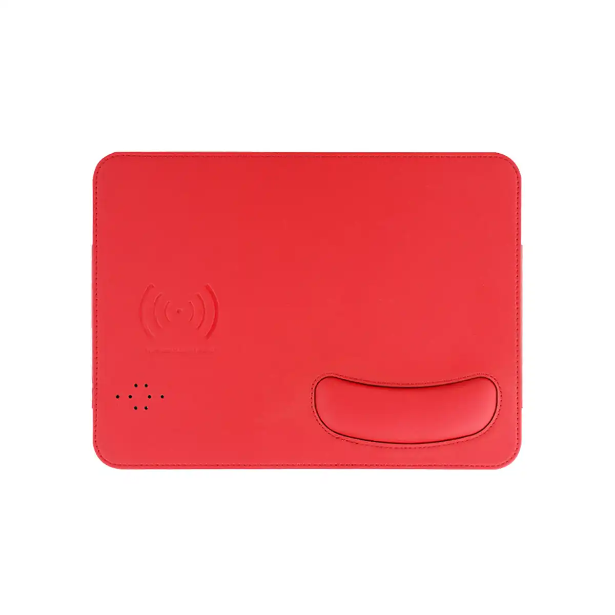 Qi Charging Mouse Pad with Gel Wrist custom logo imprint view