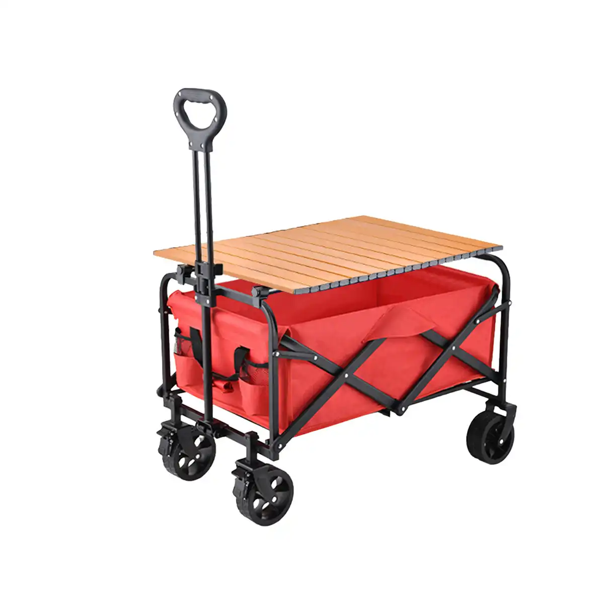 Portable Steel Folding Camping Wagon custom logo imprint view