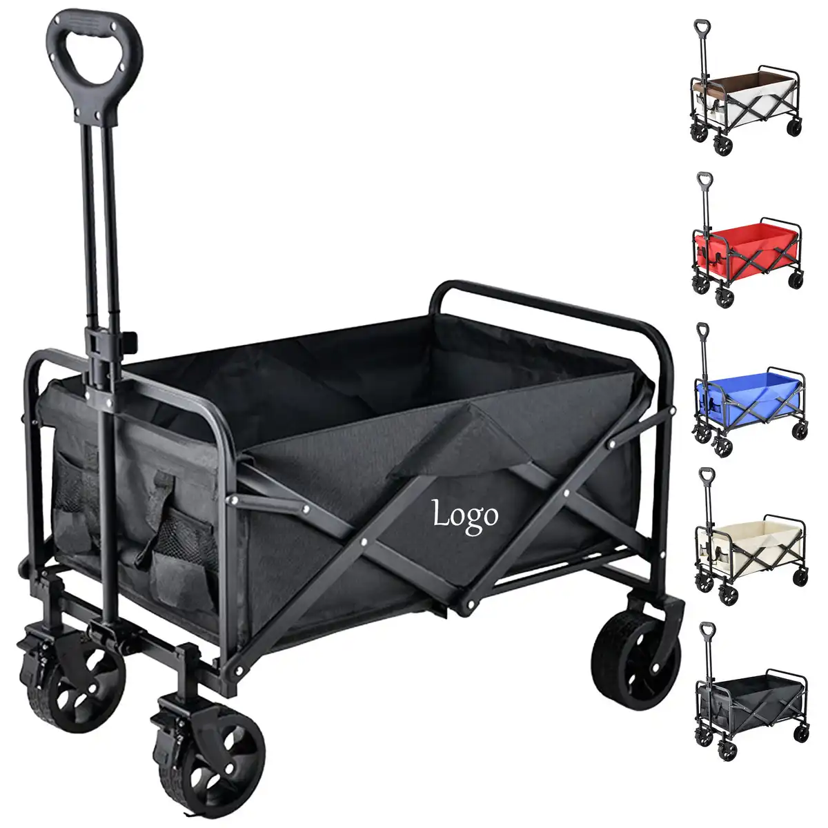 Rugged Steel Folding Camping Wagon product detail view