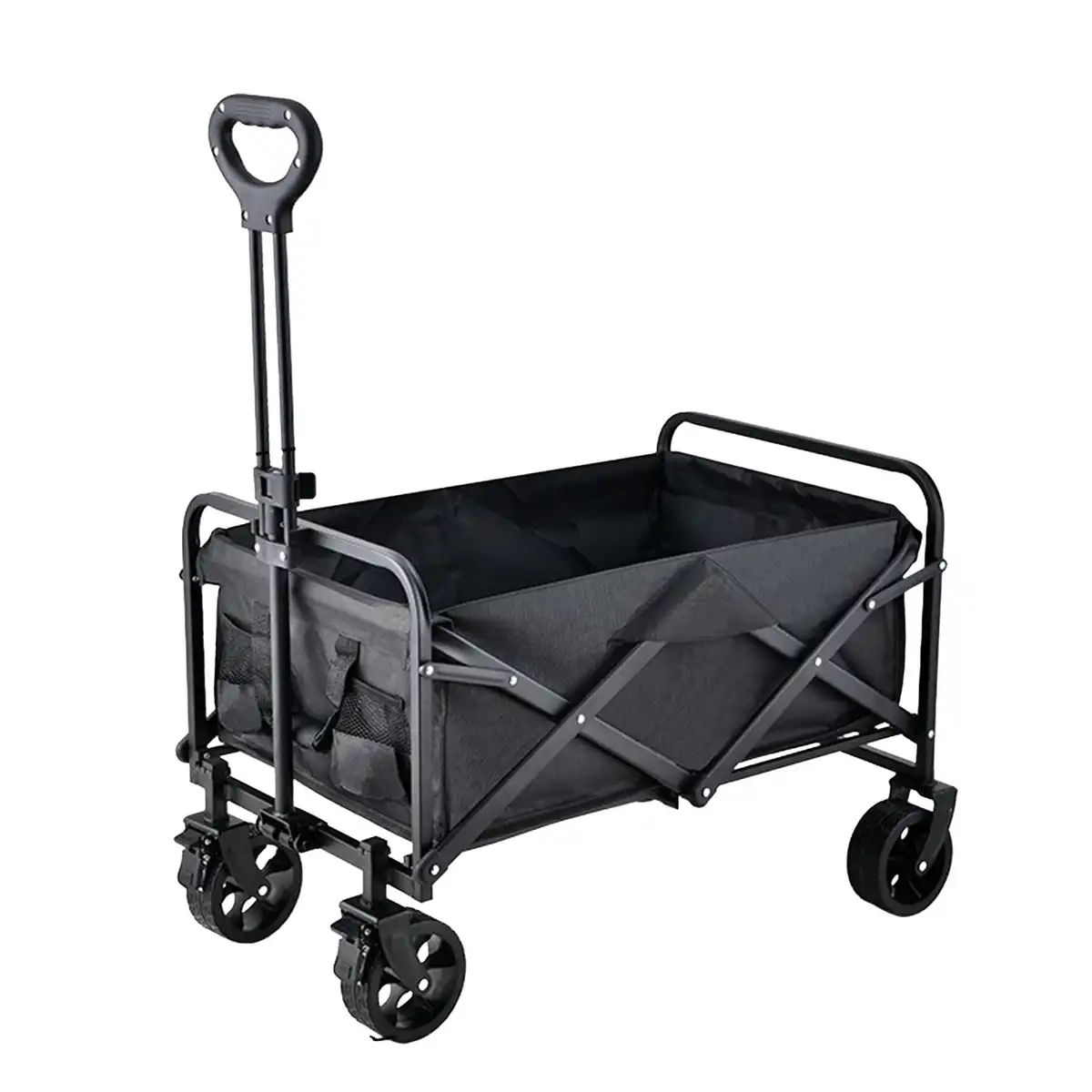 Rugged Steel Folding Camping Wagon product with accessories