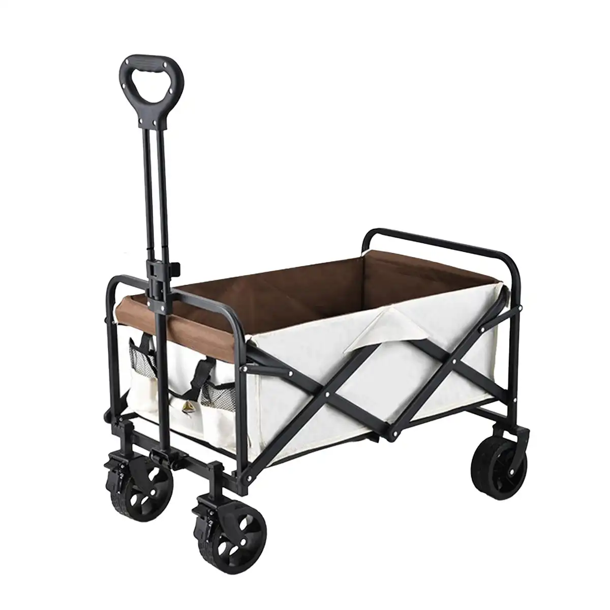 Rugged Steel Folding Camping Wagon custom logo imprint view