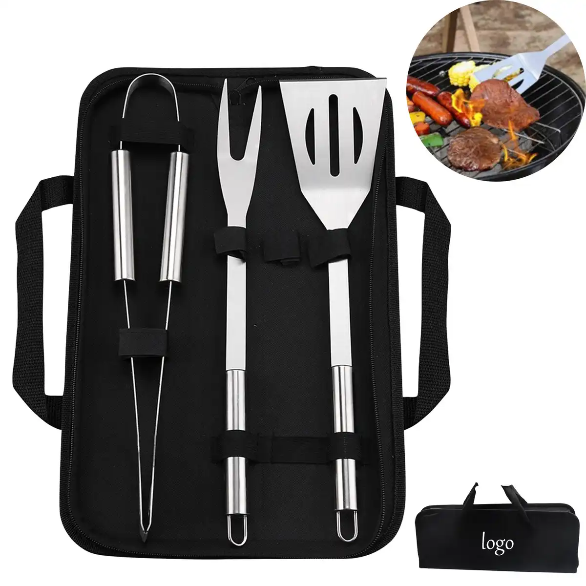 Rust Resistant Grilling Utensils Kit