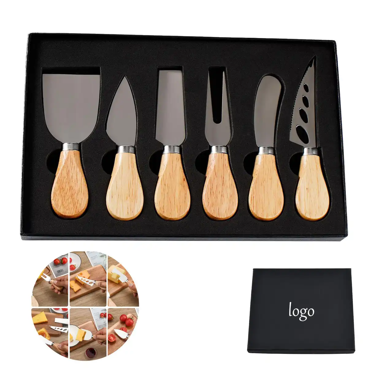 Rustic Stainless Steel Cheese Knife Set