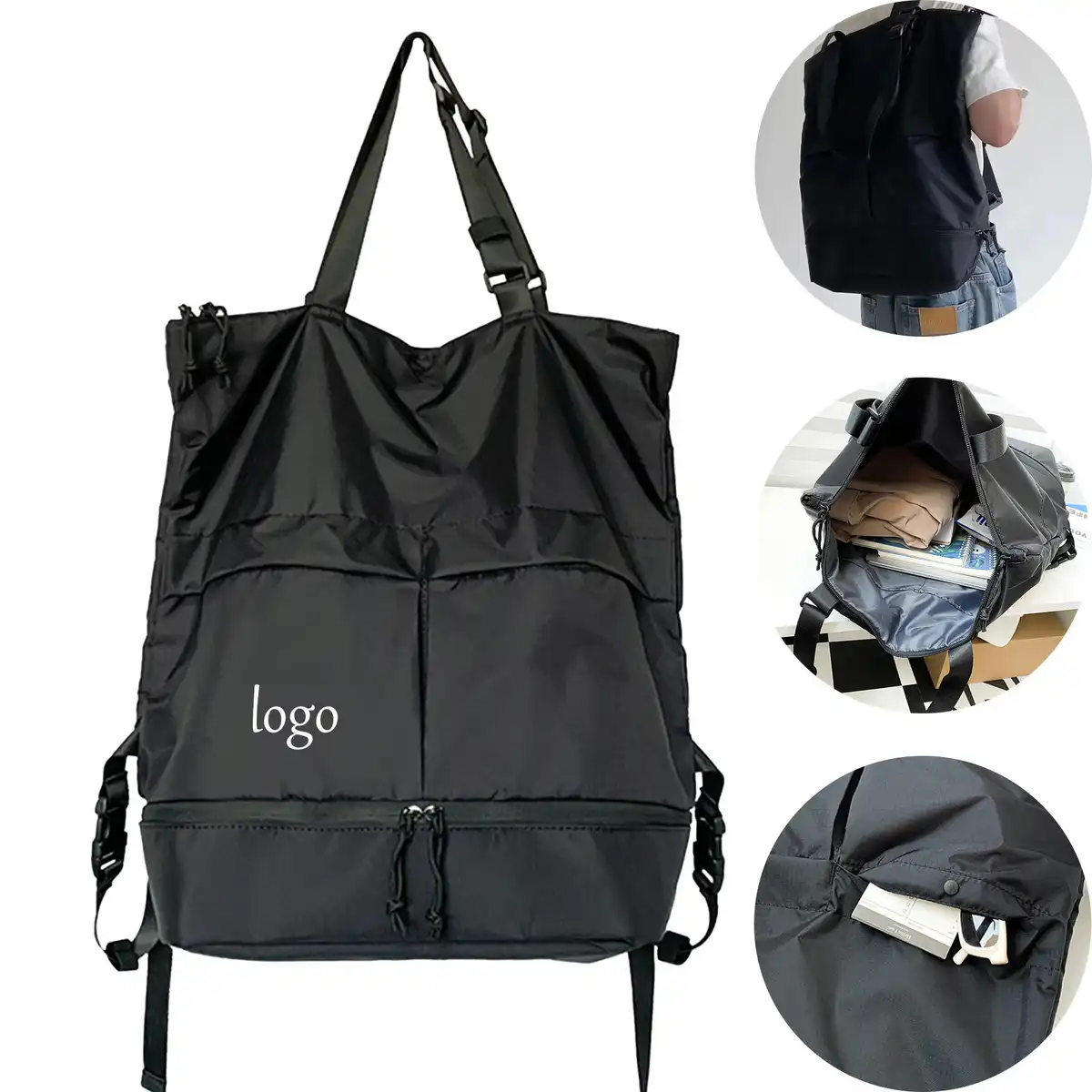 3-in-1 Nylon Travel Backpack