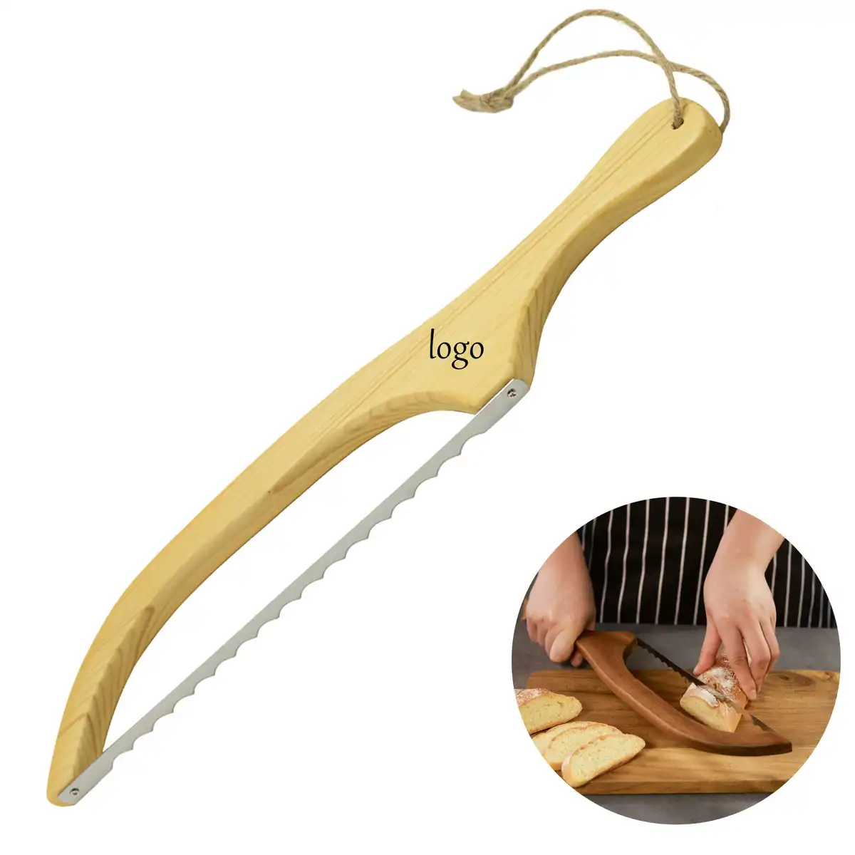 Stainless Steel Serrated Bread Knife