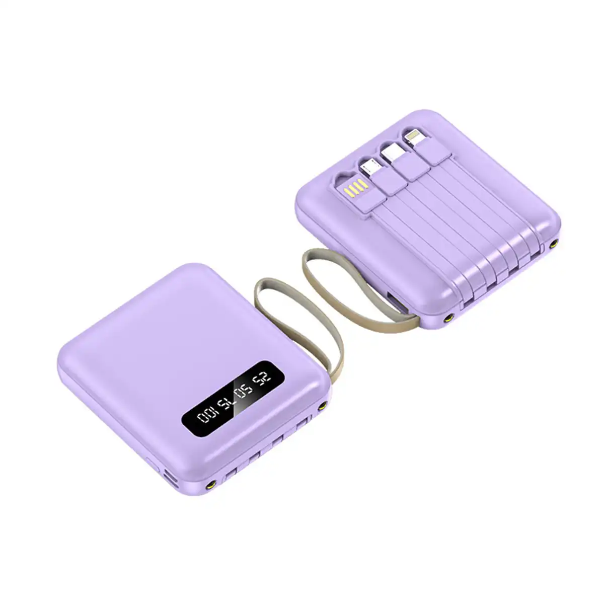 20000mAh Portable Charger with Detachable Cable product close-up