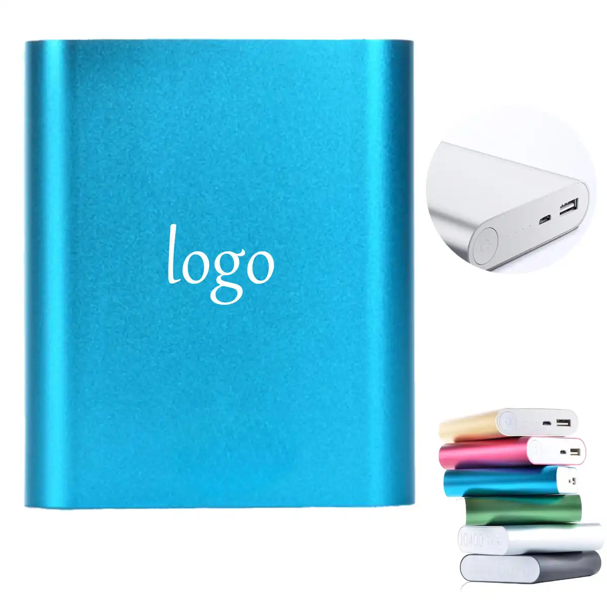 Slim Aluminum 10400mAh Power Bank