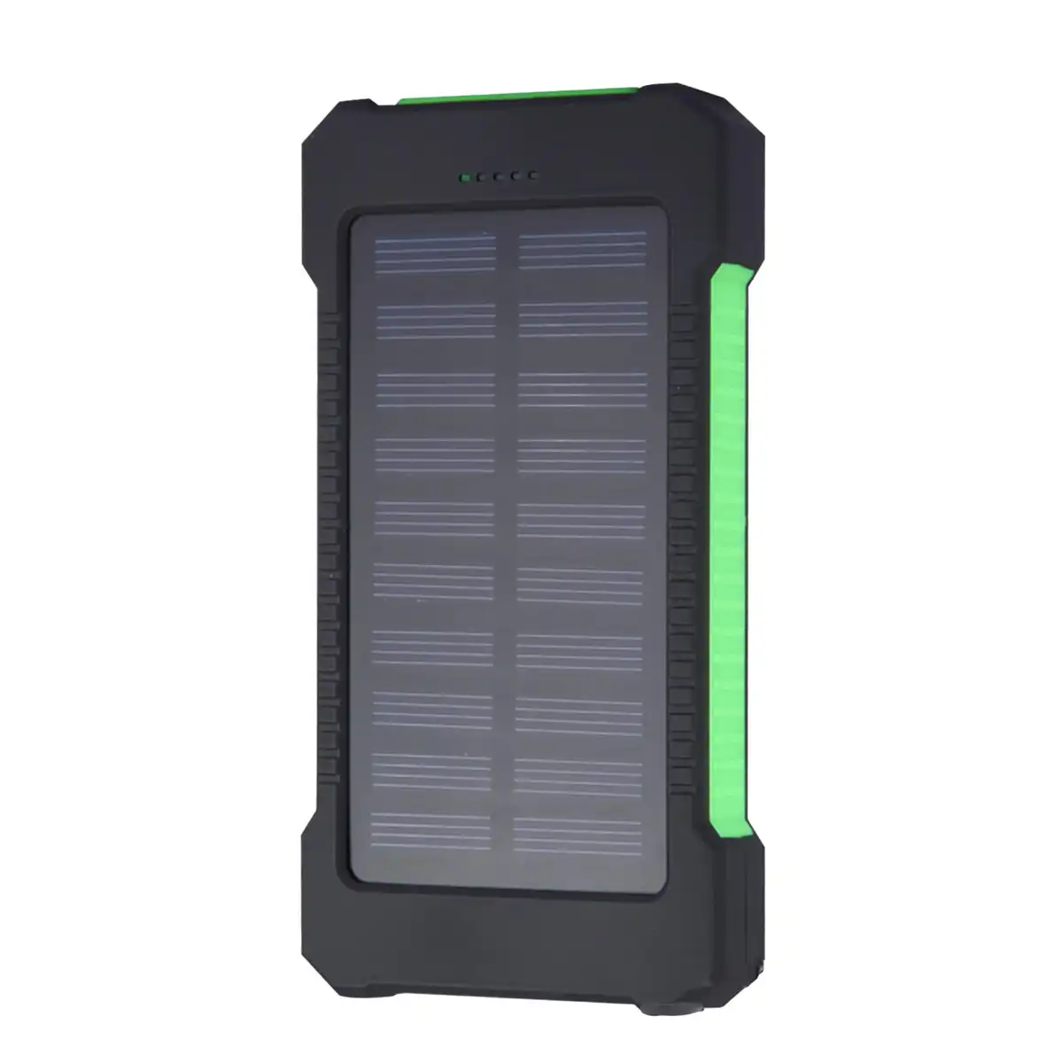 Solar Power Bank with LED Light product with accessories