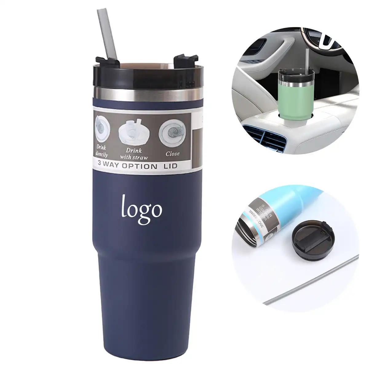 Insulated Stainless Steel Tumbler Straw