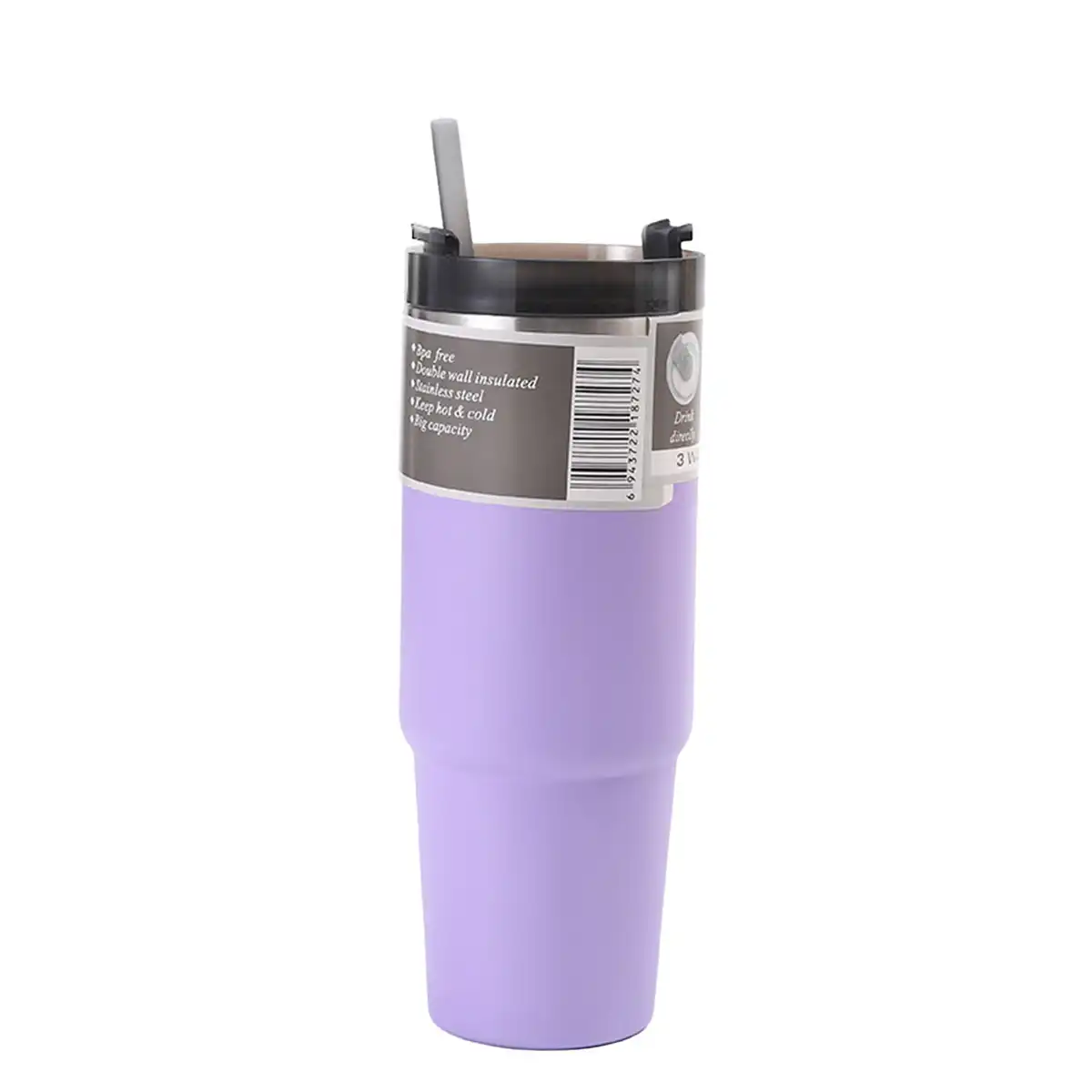 Insulated Stainless Steel Tumbler Straw alternate product angle