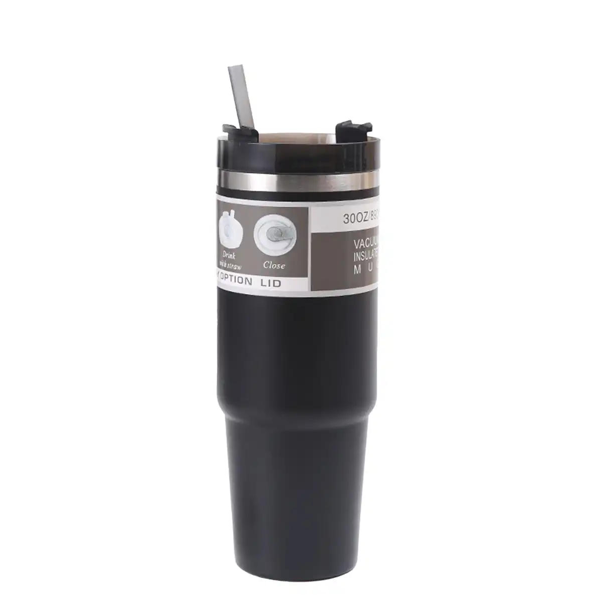 Insulated Stainless Steel Tumbler Straw product in use
