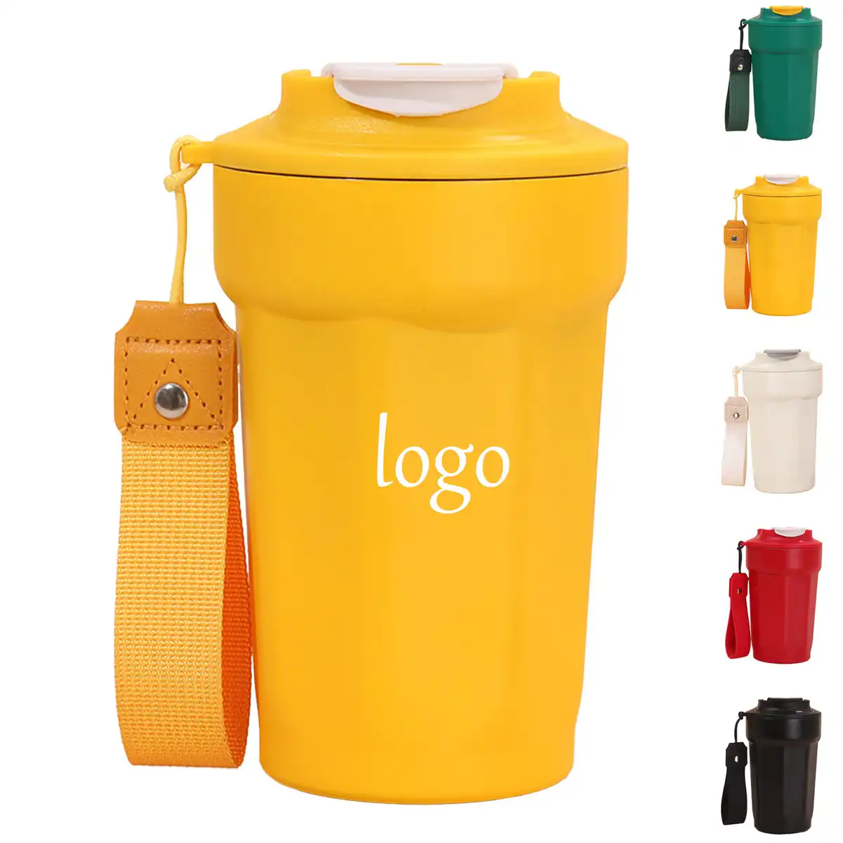 Faceted Steel Insulated Travel Mug product detail view