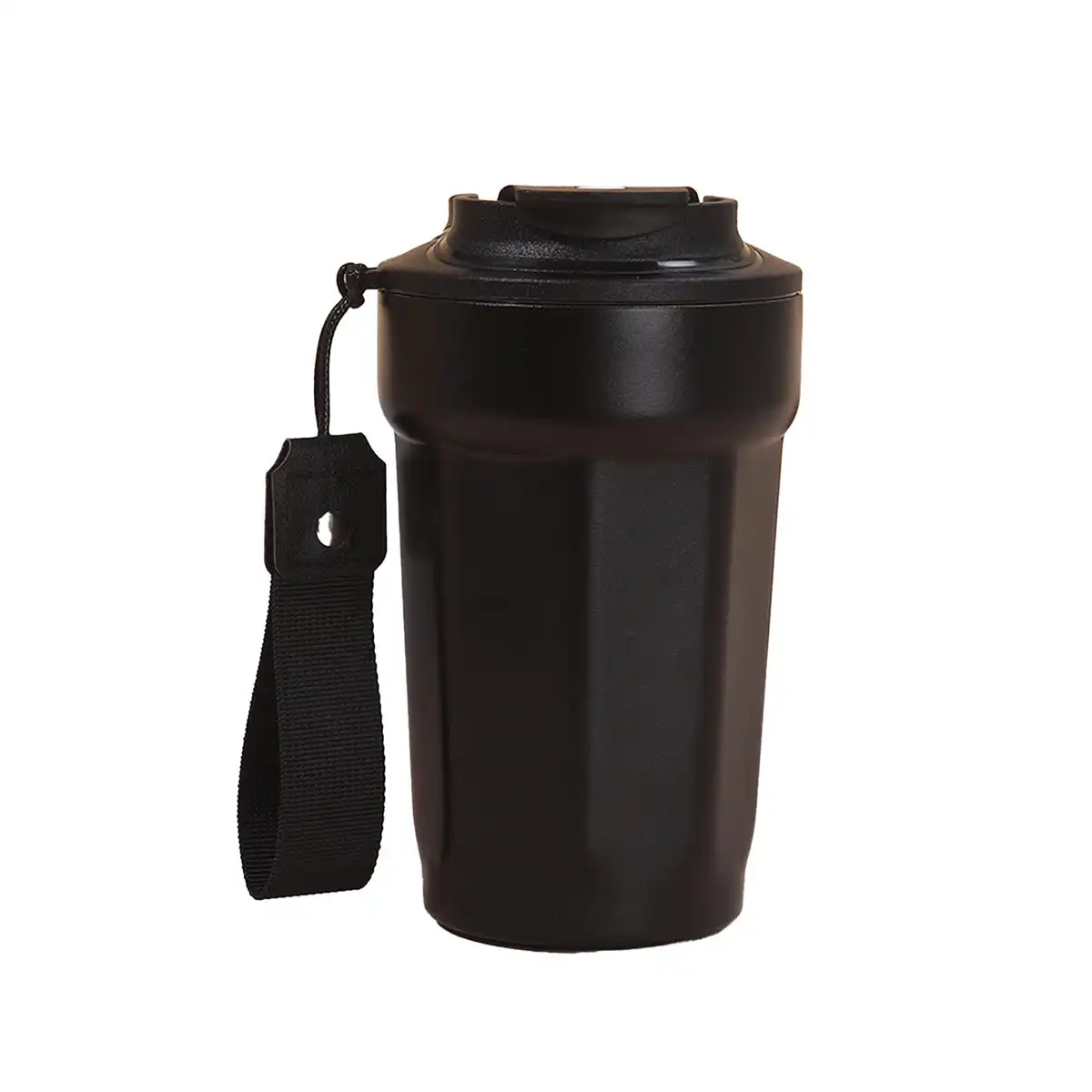 Faceted Steel Insulated Travel Mug additional product view