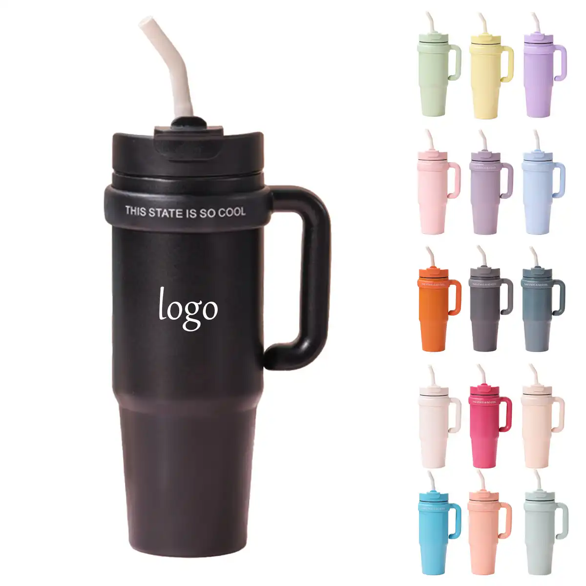 30oz Insulated Tumbler with Handle product detail view
