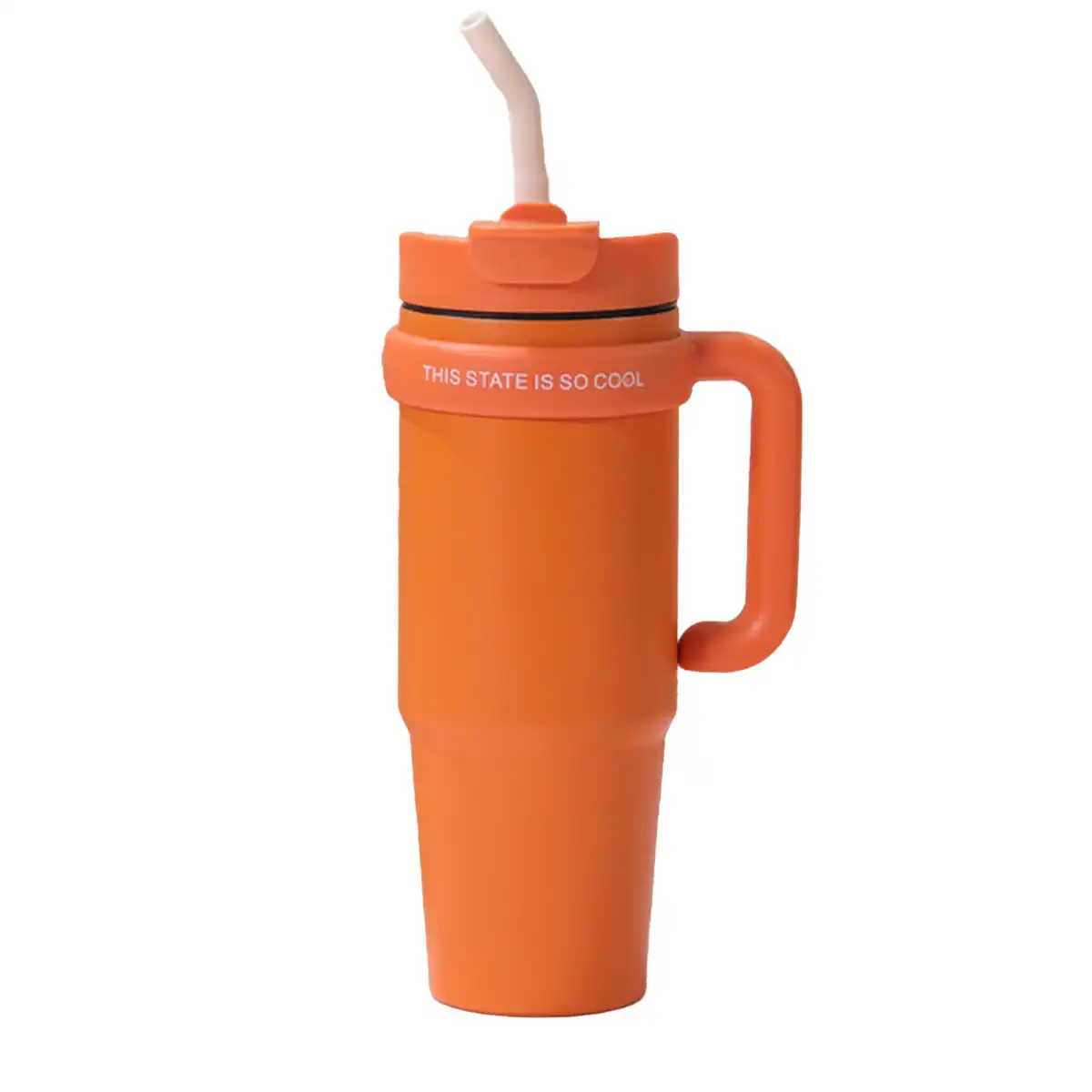 30oz Insulated Tumbler with Handle custom logo imprint view
