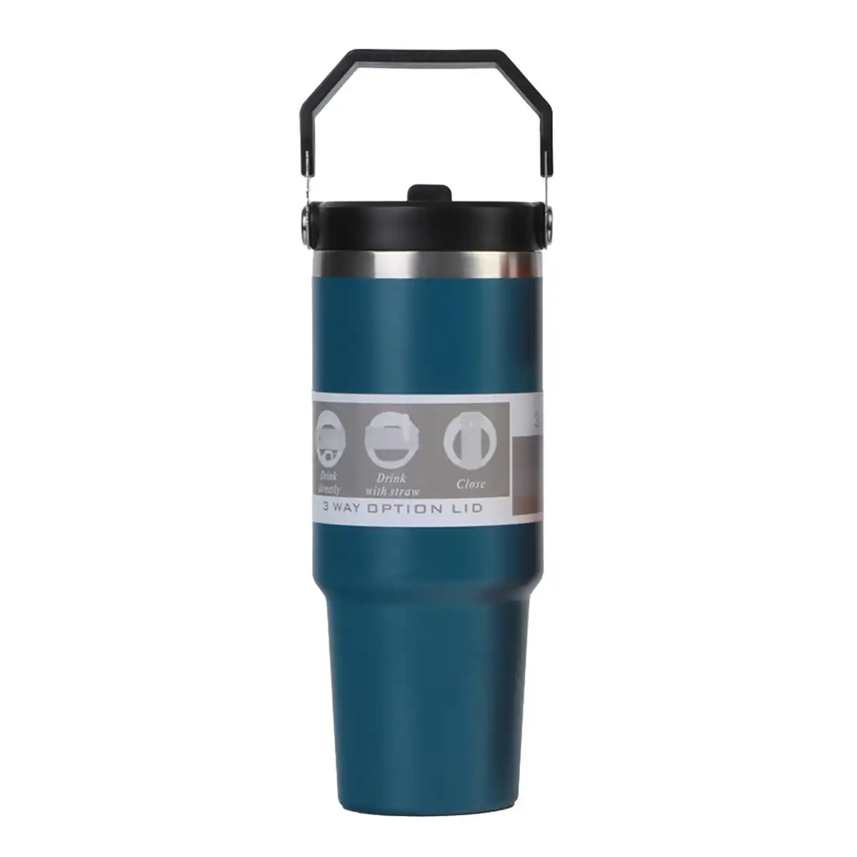 Insulated 30oz Stainless Steel Travel Mug custom logo imprint view