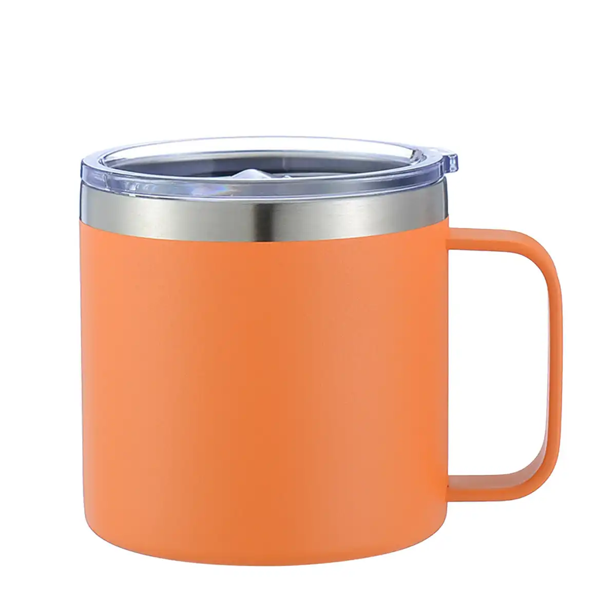 Insulated Stainless Steel Travel Mug 14oz product with accessories