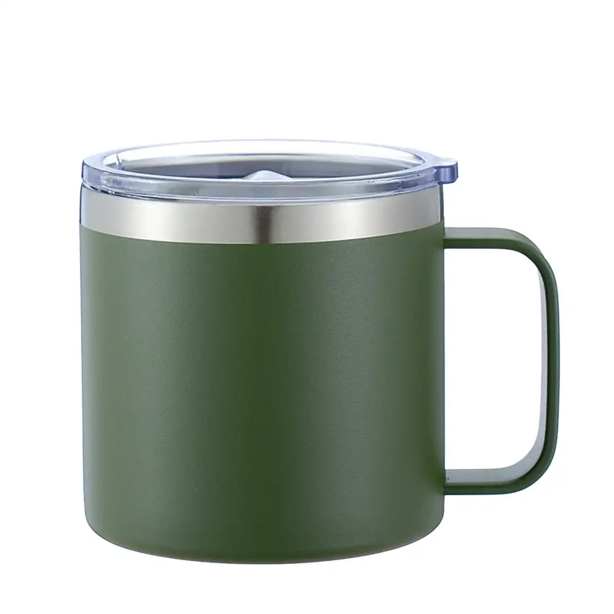 Insulated Stainless Steel Travel Mug 14oz product in use