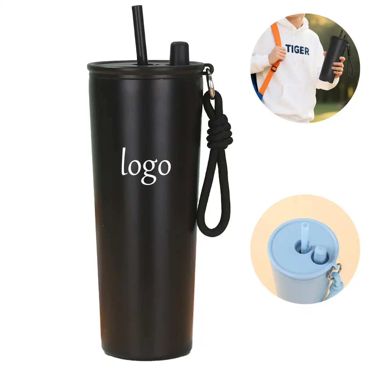 25oz Insulated Straw Tumbler
