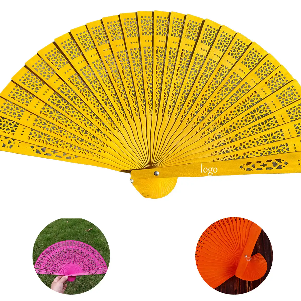 Elegant Wooden Folding Fan