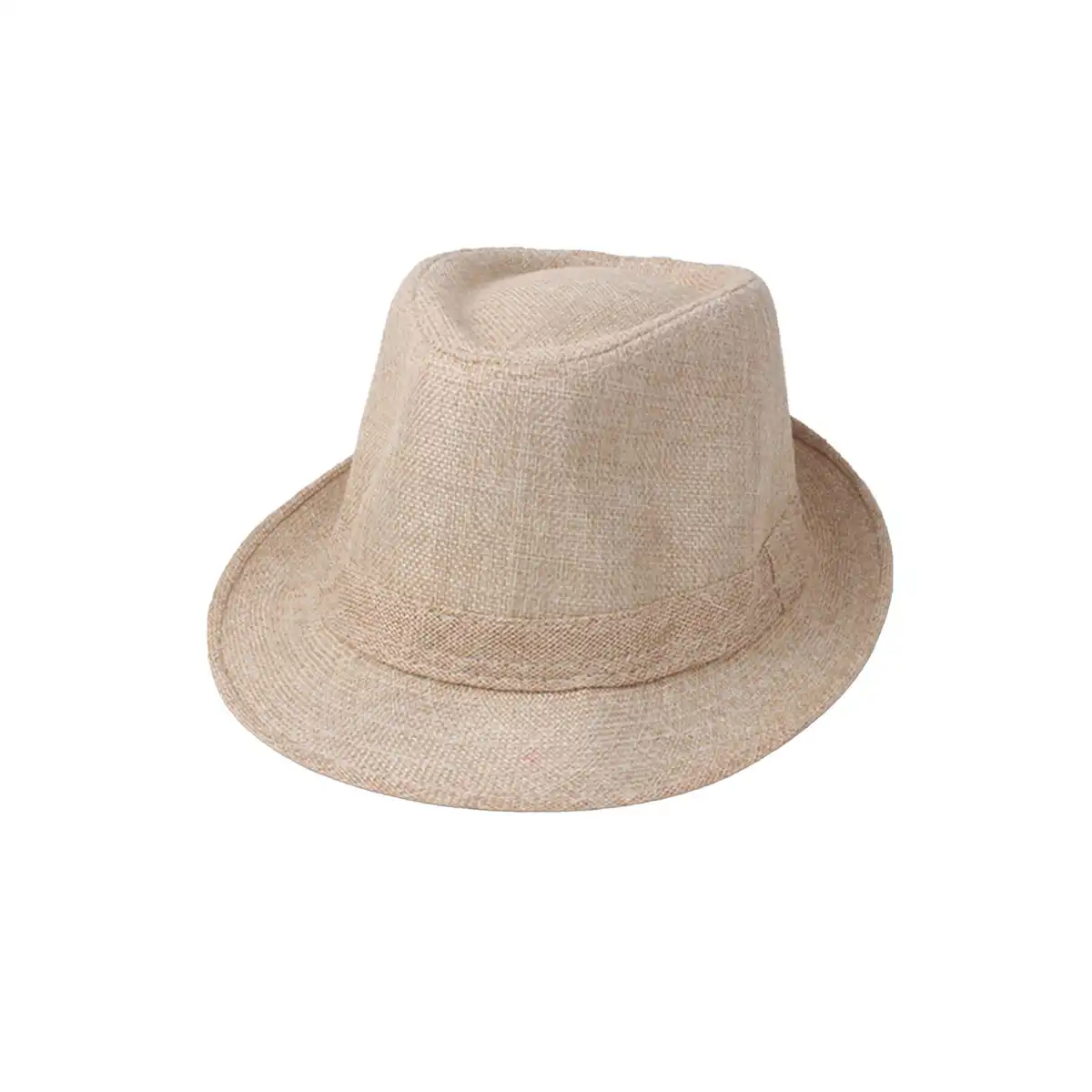 Men's Breathable Linen Fedora alternate product angle