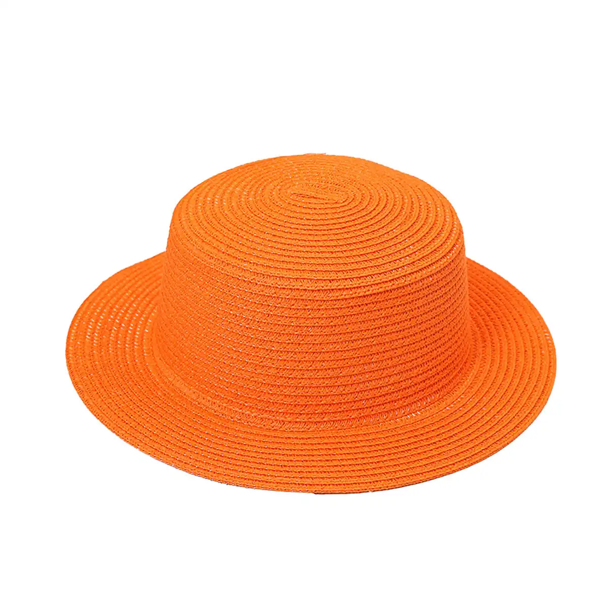 Flat Top Straw Hat UV Protection product with accessories