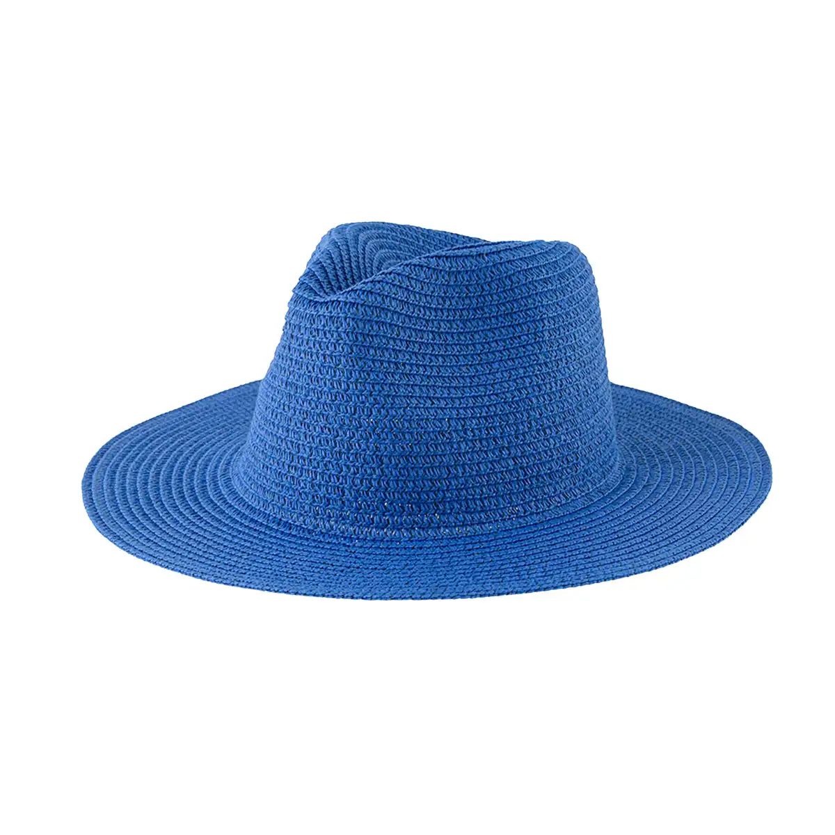 Elegant Straw Panama Sun Hat custom logo imprint view